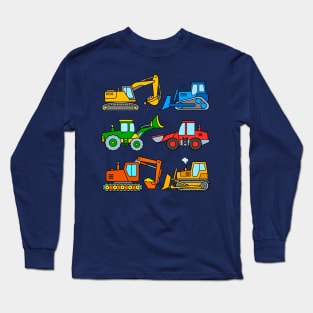 Diggers Bulldozers Long Sleeve T-Shirt